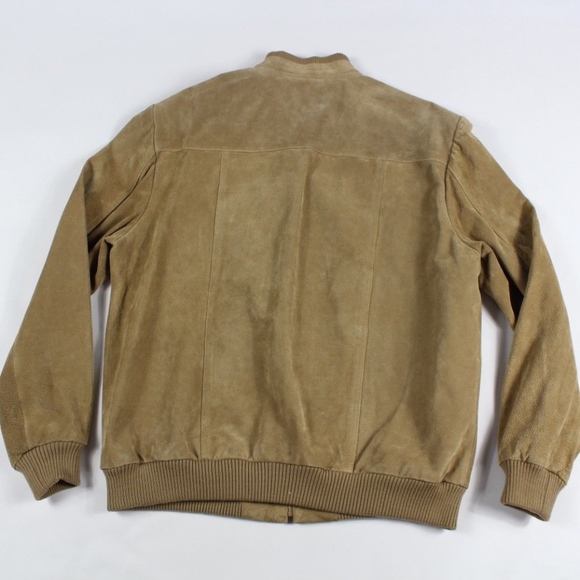 Vtg Deerskin Trading Post Leather Bomber Jacket - Picture 8 of 8